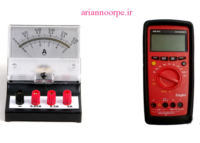  قرار دادن آمپرمتر در مدار